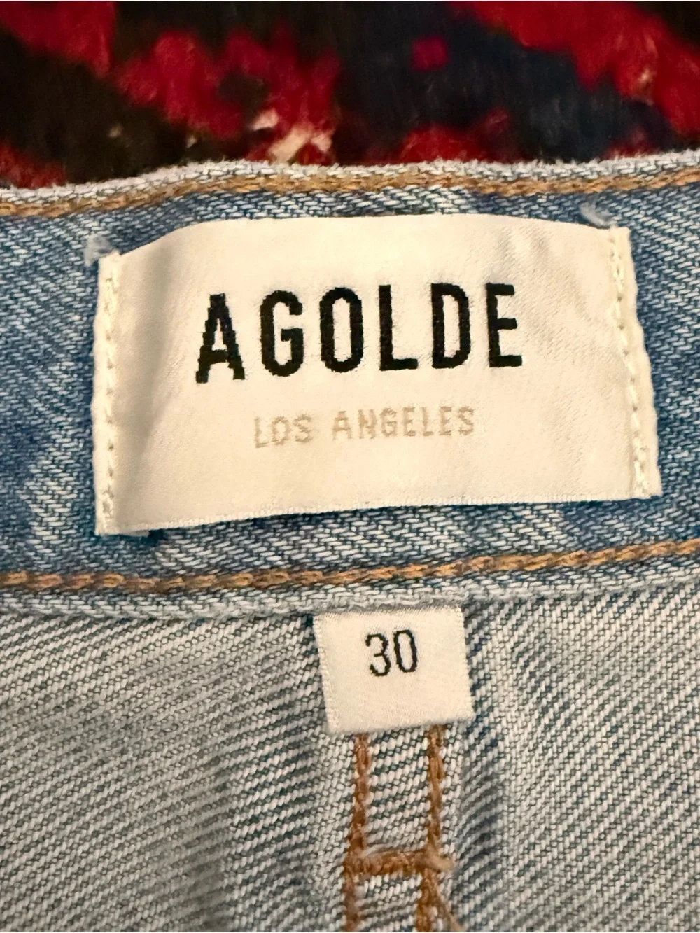Agolde Long Parker ShortLight Wash Denim Cutoff Shorts - Classic High-Rise Style
